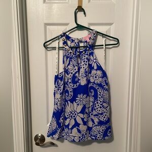 Lilly Pulitzer Rogan Top in Quahog Chowdah print
